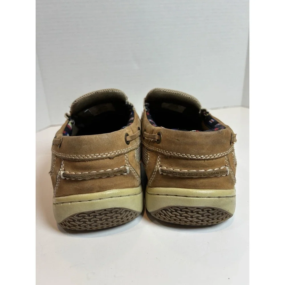 REEL LEGENDS Boat Shoes Men's Size 9.5 M Catamaran Slip On Leather Tan